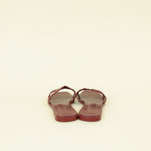 Hermes Rouge H Oran Sandals 38