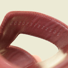 Hermes Rouge H Oran Sandals 38
