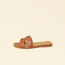 Hermes Gold Oran Sandals 39.5