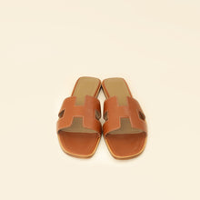 Hermes Gold Oran Sandals 39.5