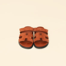 Hermes Cuivre Suede Chypre Sandal 39.5