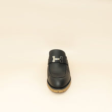 Hermes Noir Flore 60 Goatskin Mule 39