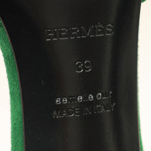 Hermes Vert Electrique Gigi 50 Sandals 39