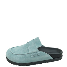 Hermes Vert Deau Go Suede Calfskin Mule 39