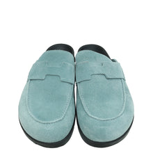 Hermes Vert Deau Go Suede Calfskin Mule 39