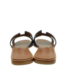 Hermes Bicolor Denim Oran Sandal 39