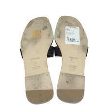 Hermes Bicolor Denim Oran Sandal 39
