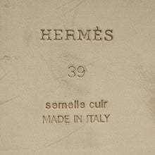 Hermes Bicolor Denim Oran Sandal 39