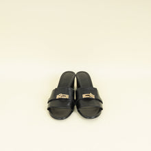 Hermes Noir Gigi 50 Sandal 39