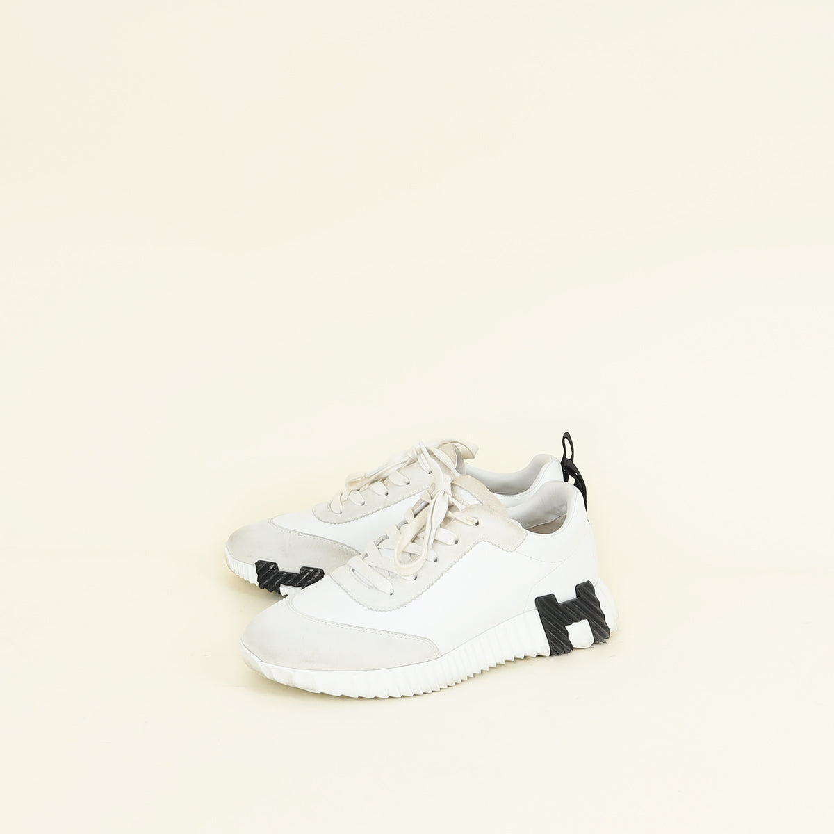 Hermes Blanc Bouncing Sneaker 39