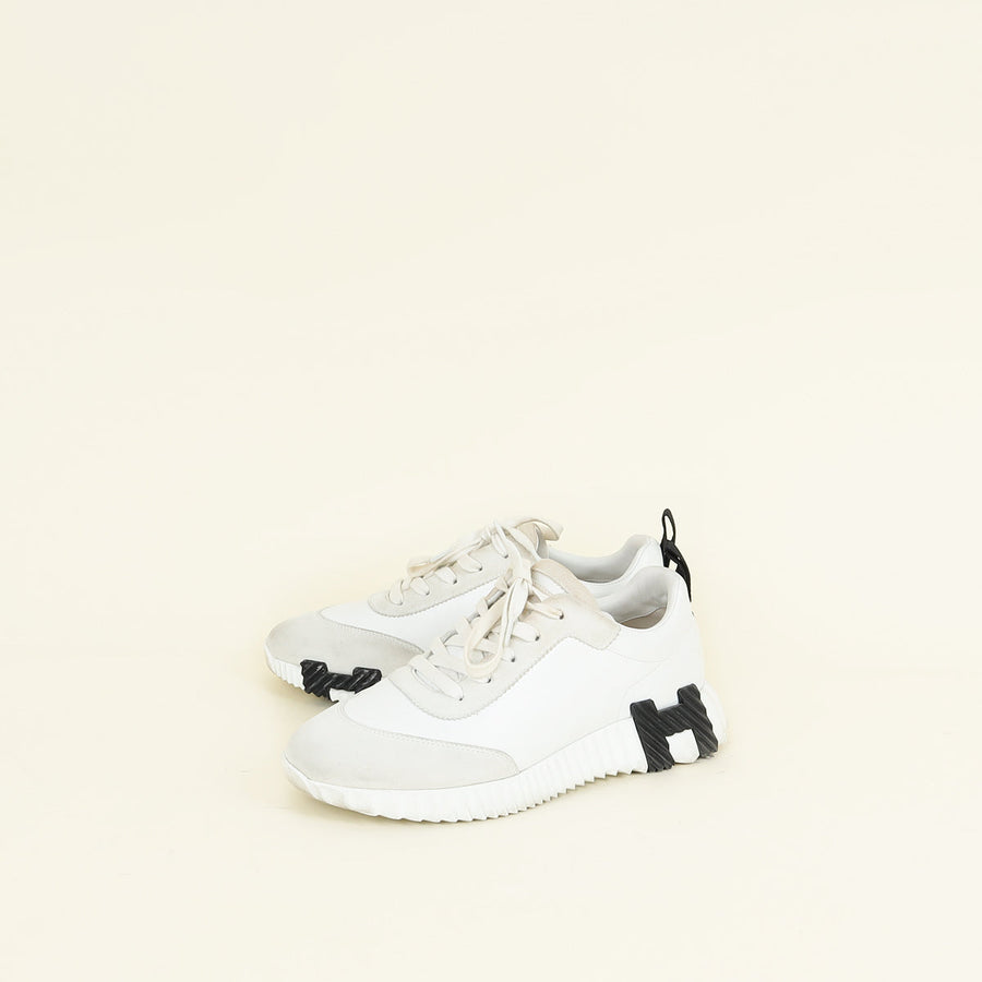 Hermes Blanc Bouncing Sneaker 39