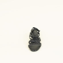 Hermes Black Romanza Sandals 39