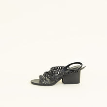 Hermes Black Romanza Sandals 39