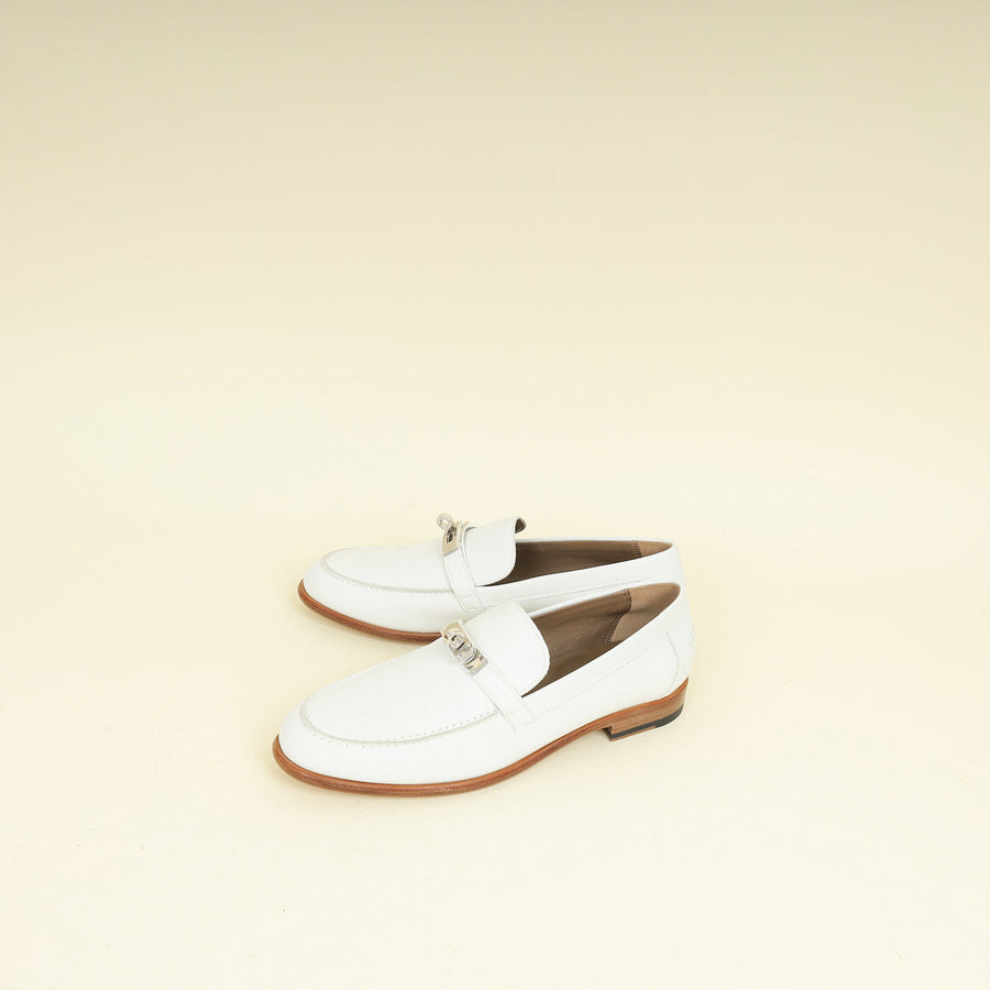 Hermes Blanc Destin Loafer 39