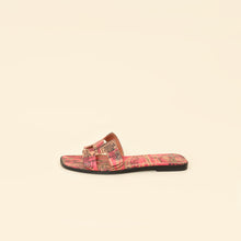Hermes RoNoir "Brides de Gala en Desordre" Print Oran Sandals 40.5