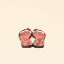Hermes RoNoir "Brides de Gala en Desordre" Print Oran Sandals 40.5