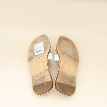 Hermes Blanc Oran Braided Sole Edge Sandal 40