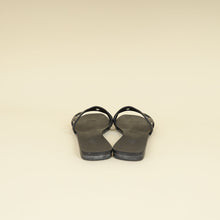 Hermes Black Aloha Sandals 40