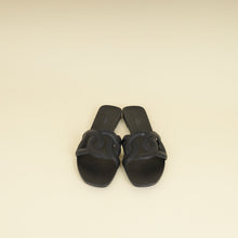 Hermes Black Aloha Sandals 40