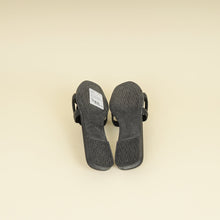 Hermes Black Aloha Sandals 40
