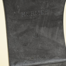 Hermes Black Aloha Sandals 40