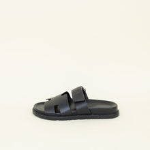 Hermes Black Chypre Sandals 40
