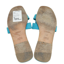 Hermes Bleu Vif Suede Oran Sandals 40