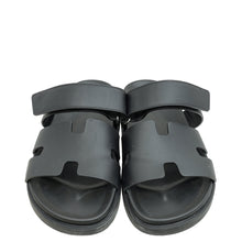 Hermes Black Chypre Sandals 41.5