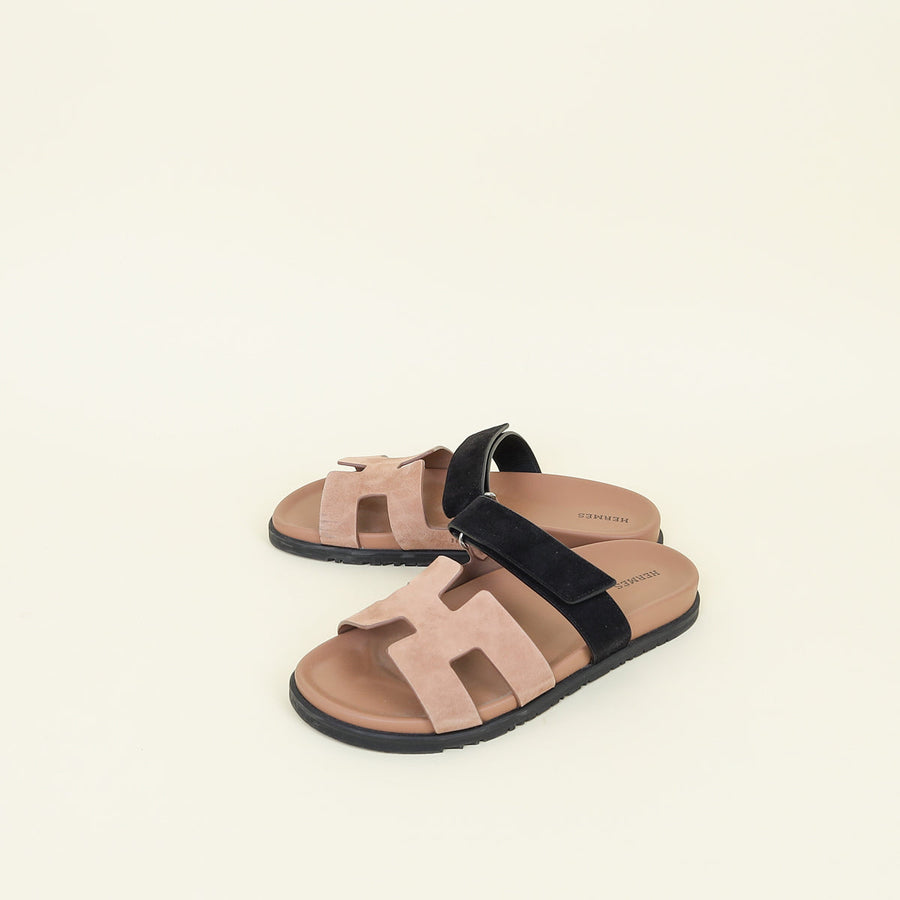 Hermes Bicolor Chypre Sandals 41