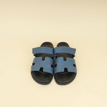 Hermes Bleu Turquin Chypre Sandal Men's 42