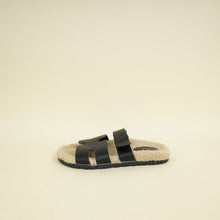 Hermes Bicolor Chypre Sandal With Shearling 42