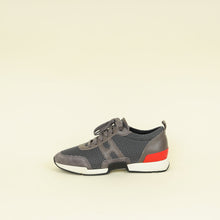 Hermes Grey Suede Mesh Starter Sneaker 42