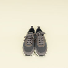 Hermes Grey Suede Mesh Starter Sneaker 42