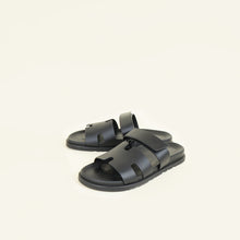 Hermes Noir Chypre Men's Sandal 43