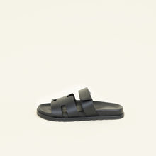 Hermes Noir Chypre Men's Sandal 43