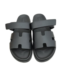 Hermes Black Chypre Sandals 44