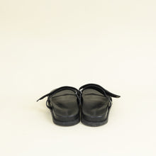 Hermes Noir Chypre Sandals 44.5