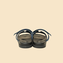 Hermes Blue Celeste Suede Chypre Sandals 45