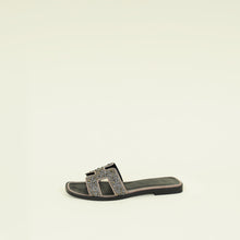 Hermes Pink Nude Oran Crystal Beads Embellished Sandal 35.5