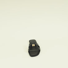 Hermes Noir One Stud Oran Sandal 35.5