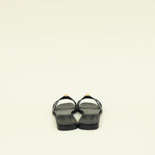 Hermes Noir One Stud Oran Sandal 35.5
