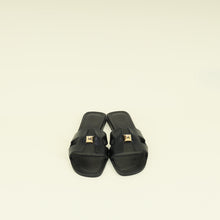 Hermes Noir One Stud Oran Sandal 35.5
