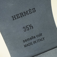 Hermes Noir One Stud Oran Sandal 35.5
