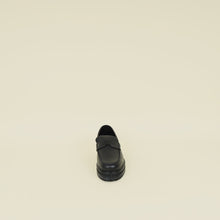 Hermes Black Hitch Loafers 36.5