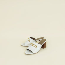 Hermes Blanc Camilla Slide Sandals 36.5