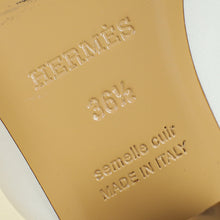 Hermes Blanc Camilla Slide Sandals 36.5