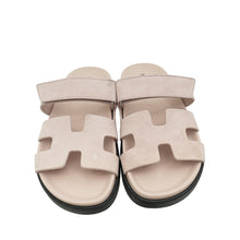 Hermes Rose Porcelaine Chypre Suede Goatskin Sandal 36.5