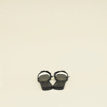 Hermes Noir Medor Studs Oran Calfskin Sandal 36.5