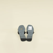 Hermes Noir Medor Studs Oran Calfskin Sandal 36.5