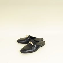 Hermes Noir Oz Mules 36